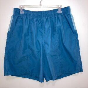 Men’s SPEEDO Blue Swim Trunks, elastic band and drawstring, shorts